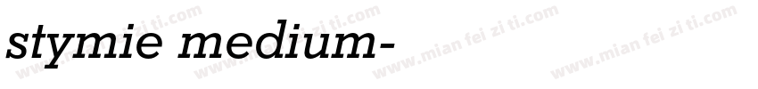 stymie medium字体转换